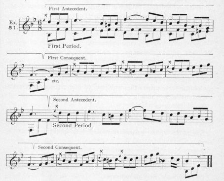 Example 51.  Fragment of Beethoven.