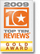 Top Ten Reviews Gold Award 2009